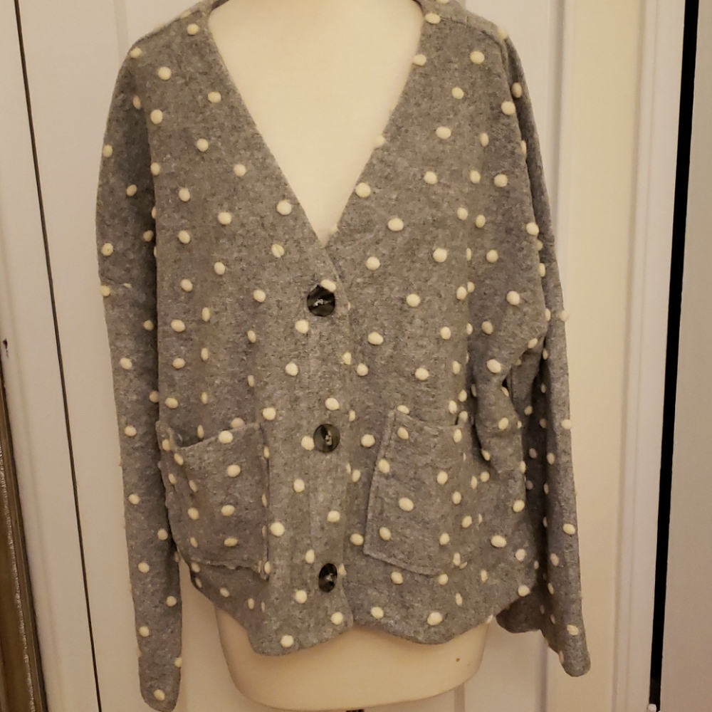 Super Cute Madewell Polka Dot Sweater Sz XL